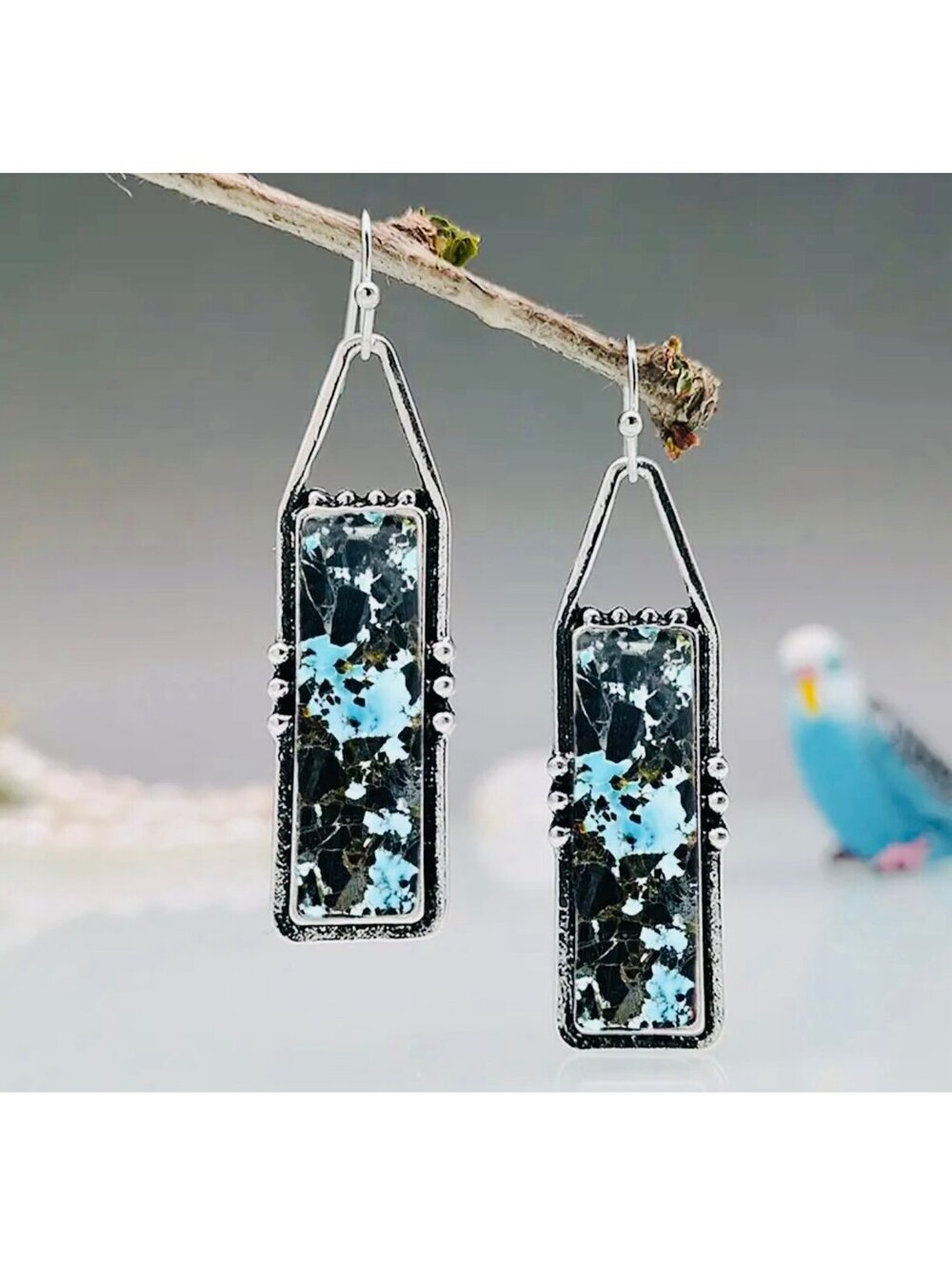 New - Boho Style “The Blues” Dangle Drop Earrings
